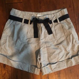 Ann Taylor Loft NWOT Sz 10 Navy Blue White Shorts